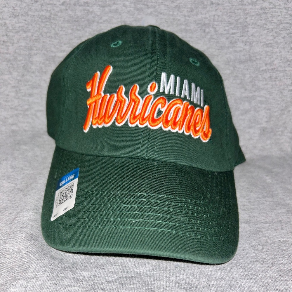🌀🏟️ University of Miami Relaxed Fit Green Hat 🏟️🌀 - Picture 9 of 10
